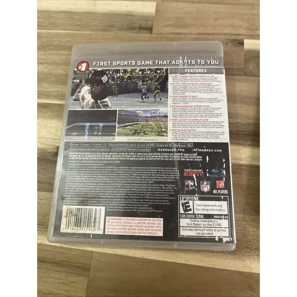 Madden NFL 09 (Sony PlayStation 3,‎ 2008)